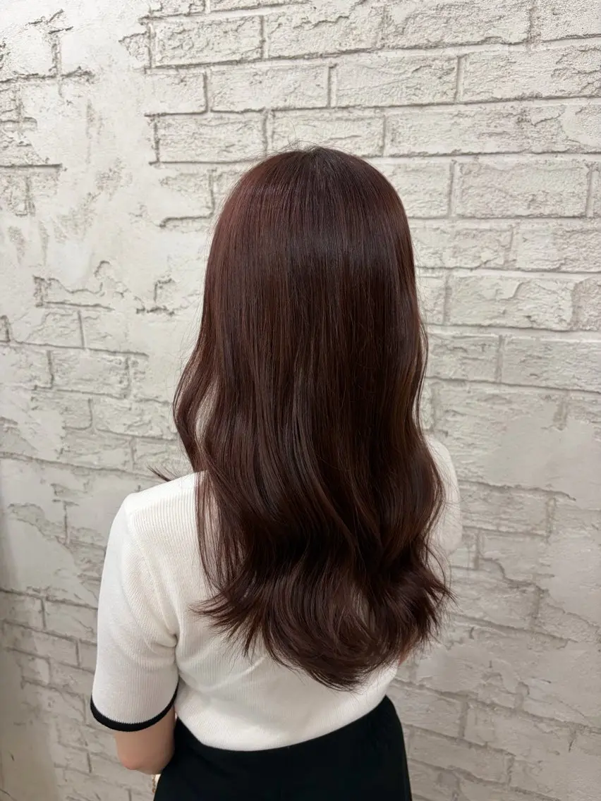 ロング カラー ブラウンカラー ピンクカラー ピンクブラウン KIRA🎀ブリーチ モデル募集中🪄のヘアスタイル
