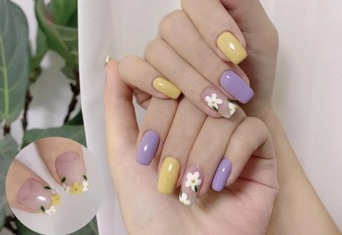 ネイル 春ネイル Cute beauty2のマツエク・マツパデザイン