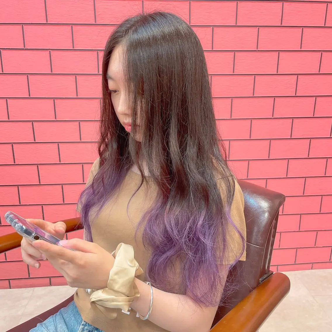 ロング カラー バレイヤージュ ブリーチ ケアブリーチ ダブルカラー イヤリングカラー ヘアカラー トリートメント ブリーチの神 KYONのその他イメージ