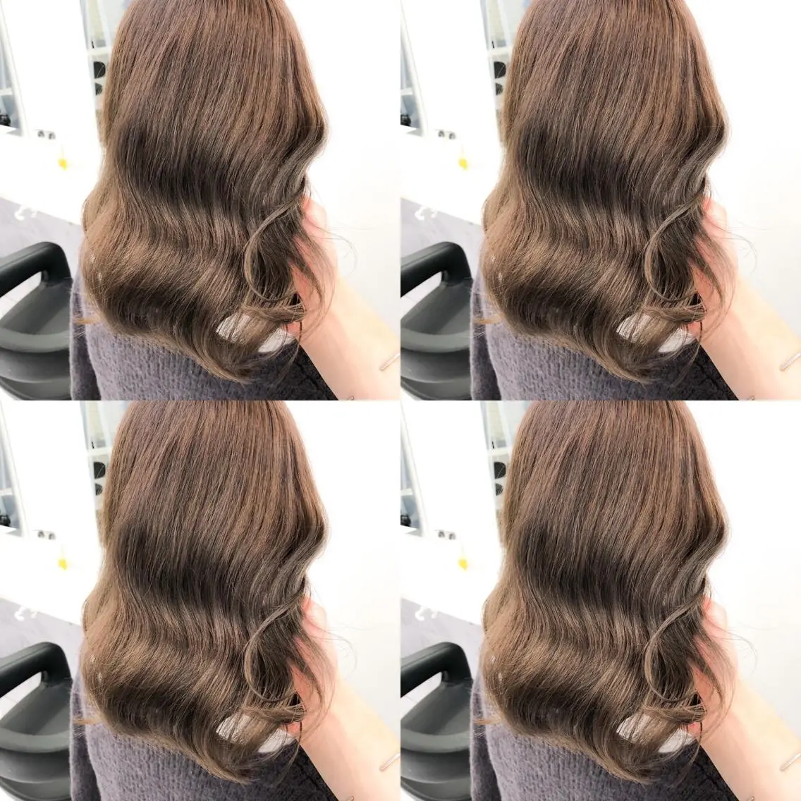 セミロング カラー ヘアカラー トリートメント ハイトーン×レイヤー カットTAKUMIのヘアスタイル