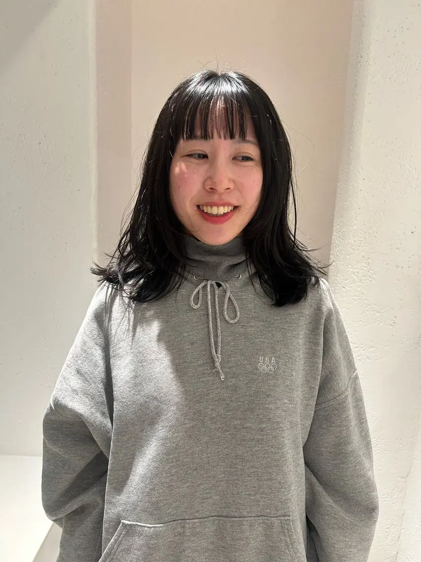ミディアム レイヤーカット iwami rena /Nary河原町のヘアスタイル