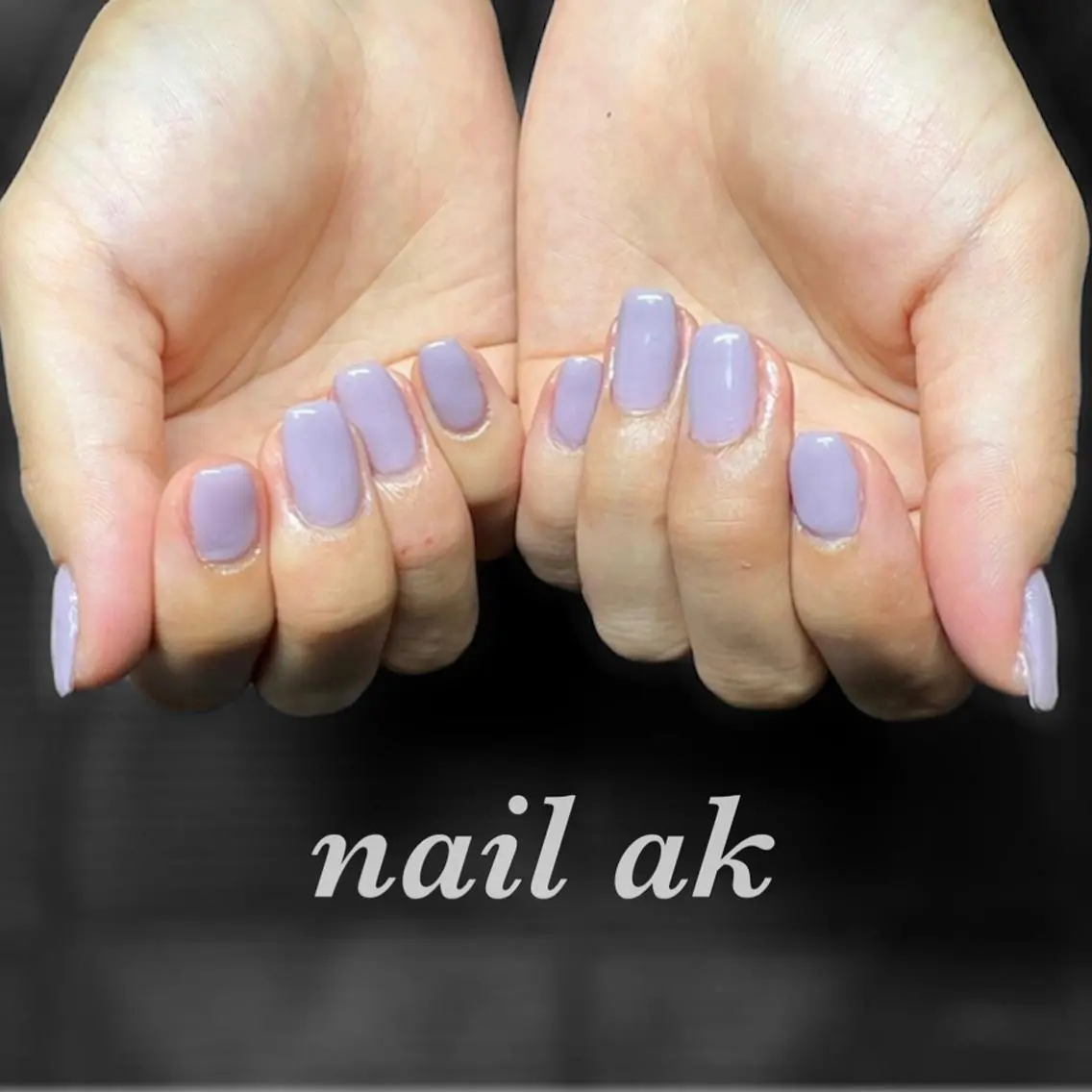 ネイル パステルネイル パープル ハンドネイル ak nail .のネイルデザイン