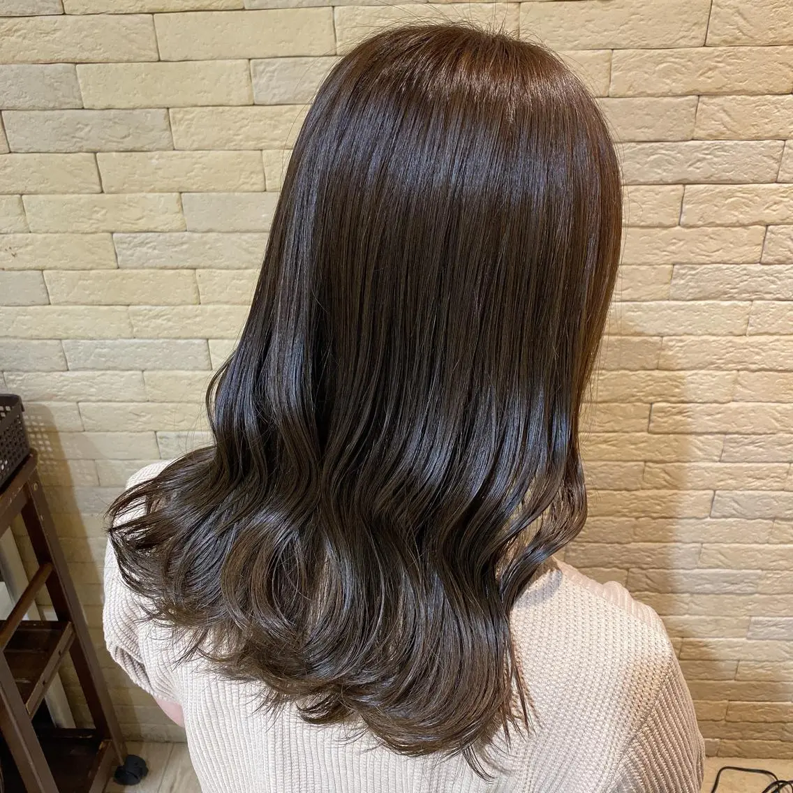 ミディアム ヘアカラー トリートメント ヘッドスパ 大野 美紅のヘアスタイル