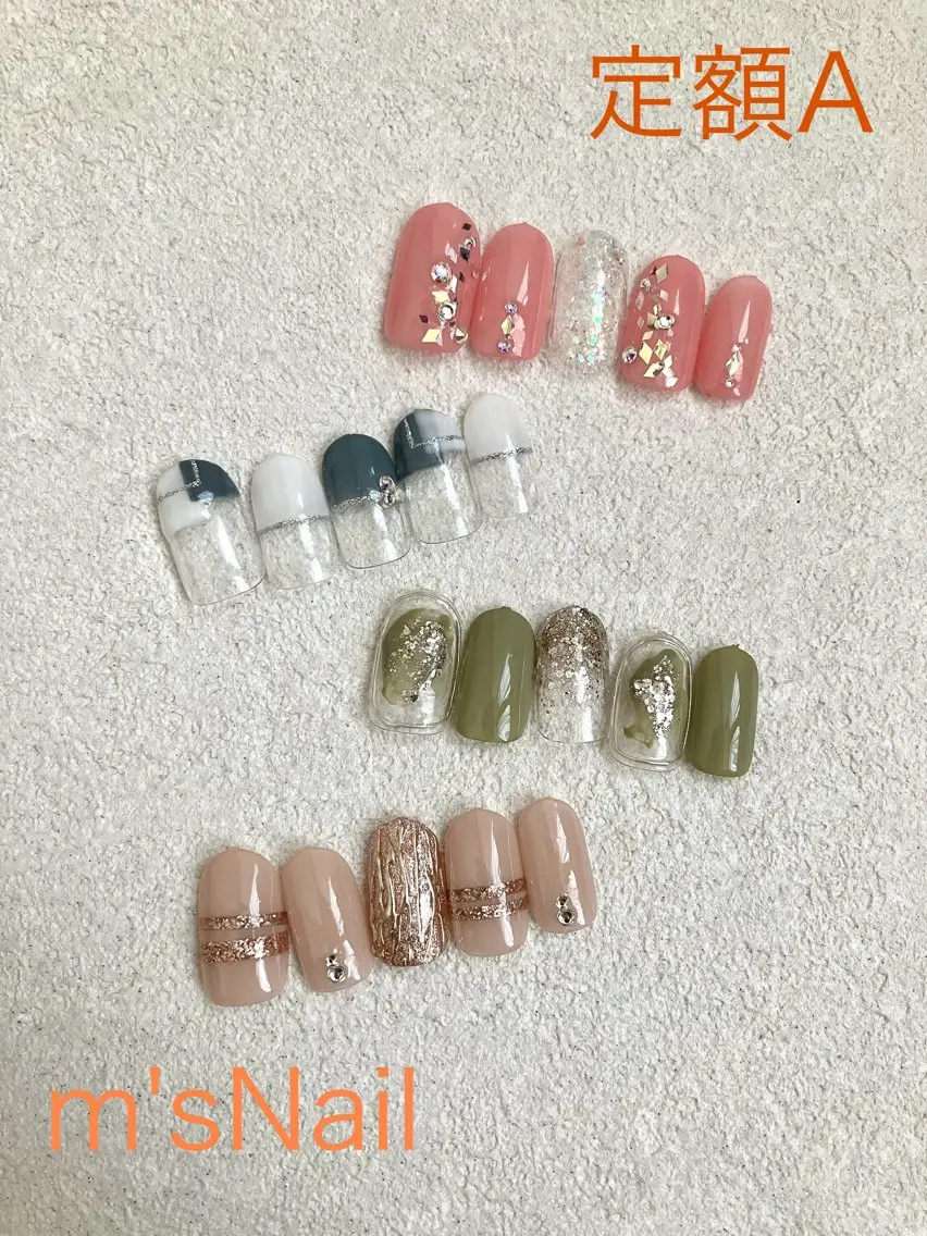 ネイル ジェルネイル パラジェル ハンドネイル m'sNail 福岡西区 ネイルのネイルデザイン