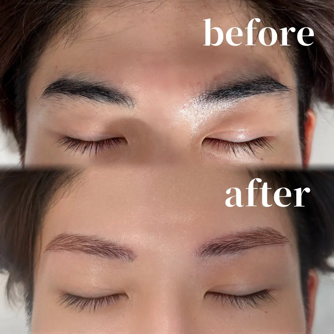 【メンズ垢抜けアイブロウ】メンズ眉毛WAXスタイリング+間引き(保湿込み)の写真