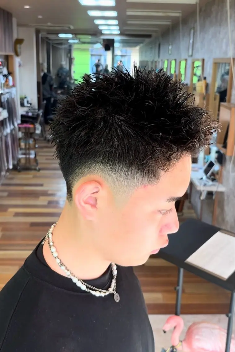 パーマ メンズ 曲がる縮毛矯正🌀 篠崎蓮　金沢文庫のヘアスタイル