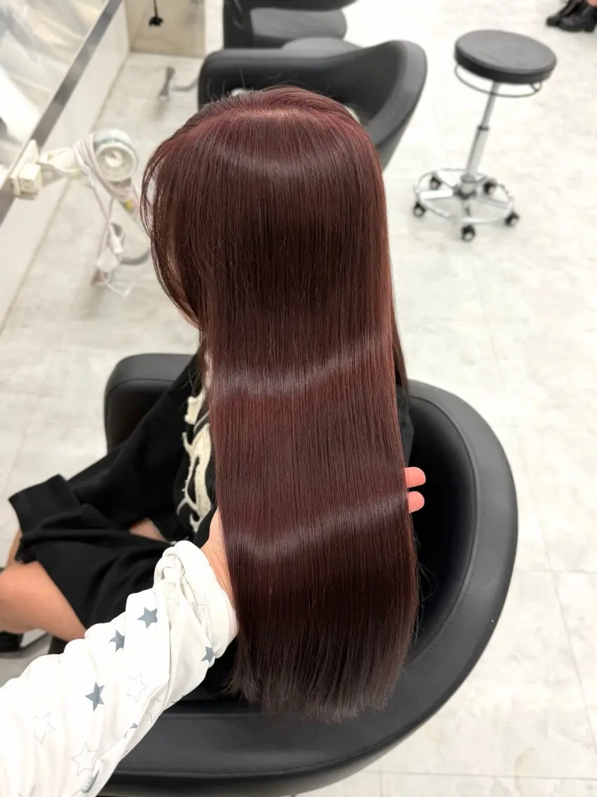 ロング カラー ヘアアレンジ ヘアカラー トリートメント ヘアセット 透明感カラー🎀艶髪 Anju/渋谷🎀のヘアスタイル