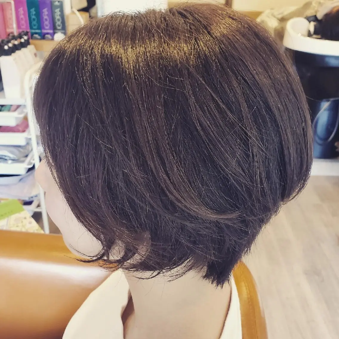 ショート カラー アディクシーカラー イルミナカラー 外国人風カラー トリートメント カット ヘアカラー トリートメント spa hair ark 富井直美のヘアスタイル