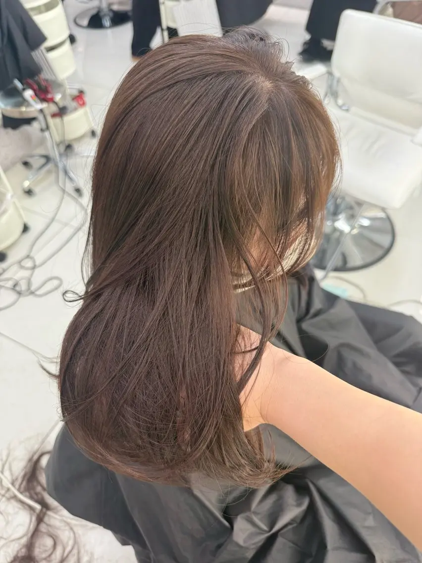 ミディアム ヘアカラー ハイトーンボブ Mizuki.のヘアスタイル