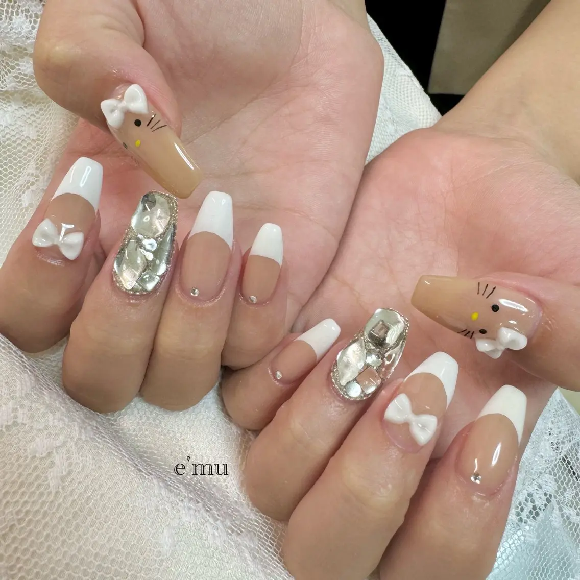ネイル フレンチネイル nail salon e'mu💐のネイルデザイン