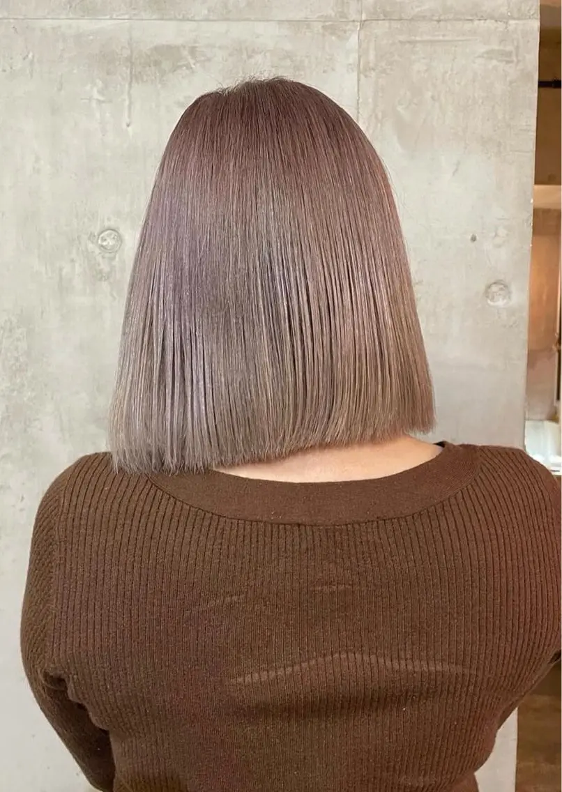 【ダブルカラー】✨透明感カラー✨ダメージ抑えて色を楽しみたい方必見！！➕マイクロバブルスパ➕Aujuaトリートメント🫧の写真
