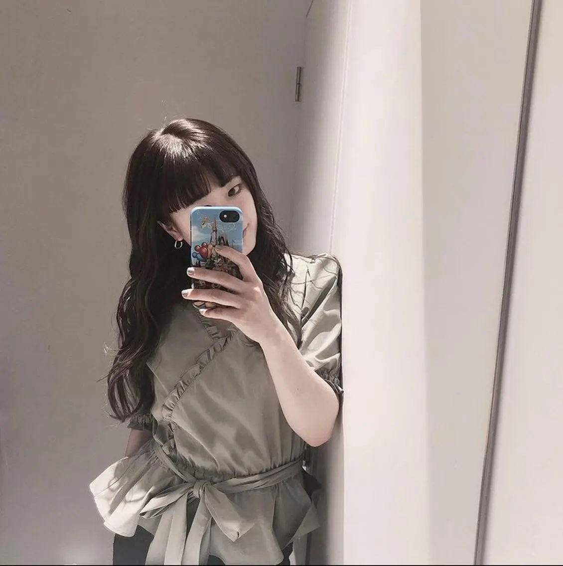 セミロング カラー パーマ ヘアアレンジ メンズ キッズ メンズ韓国風 ダークグレー 韓国風ヘア カット ヘアカラー トリートメント stylist 🌸 kana.のヘアスタイル
