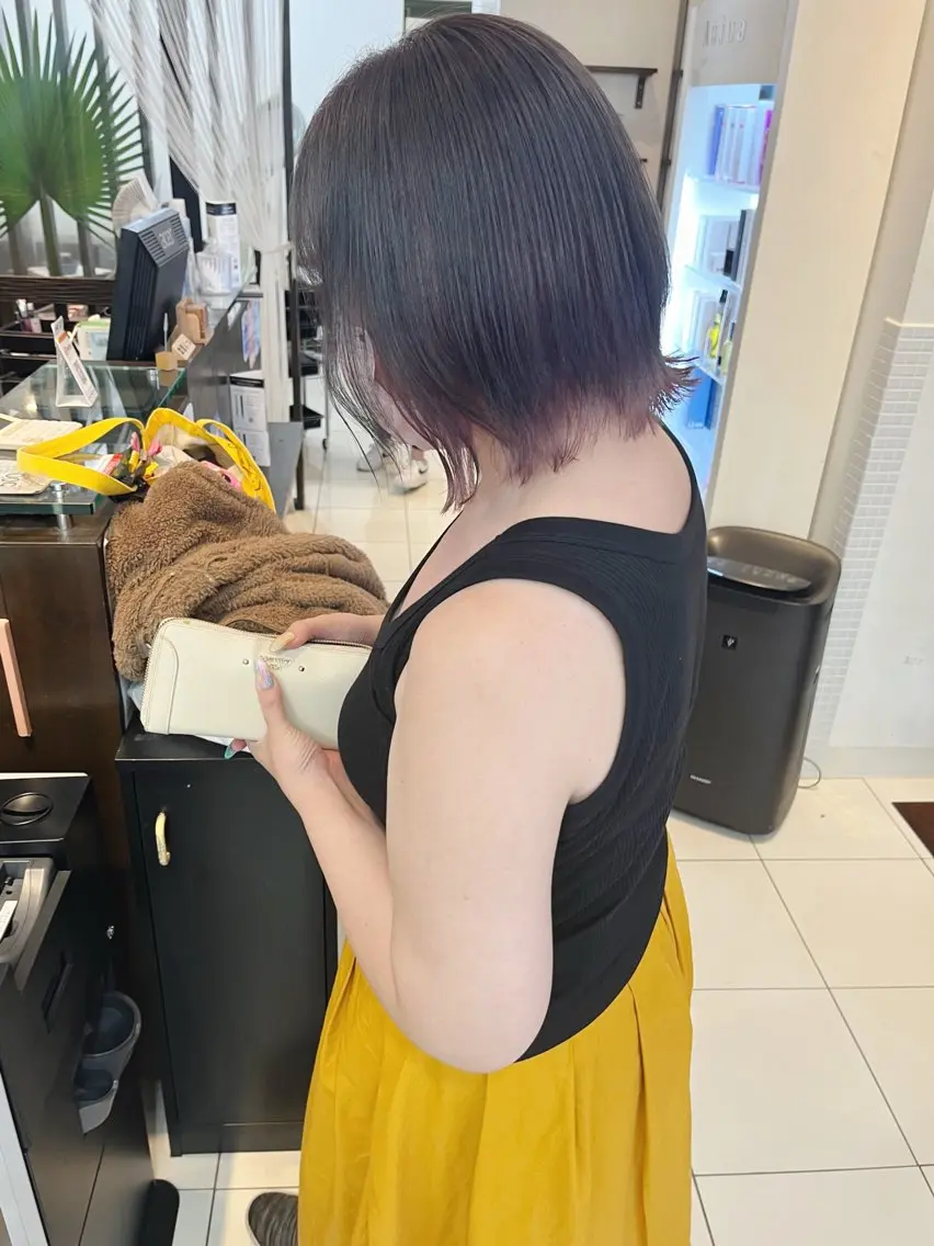 ミディアム カラー アレンジ&ショート 💙YUKINOのヘアスタイル