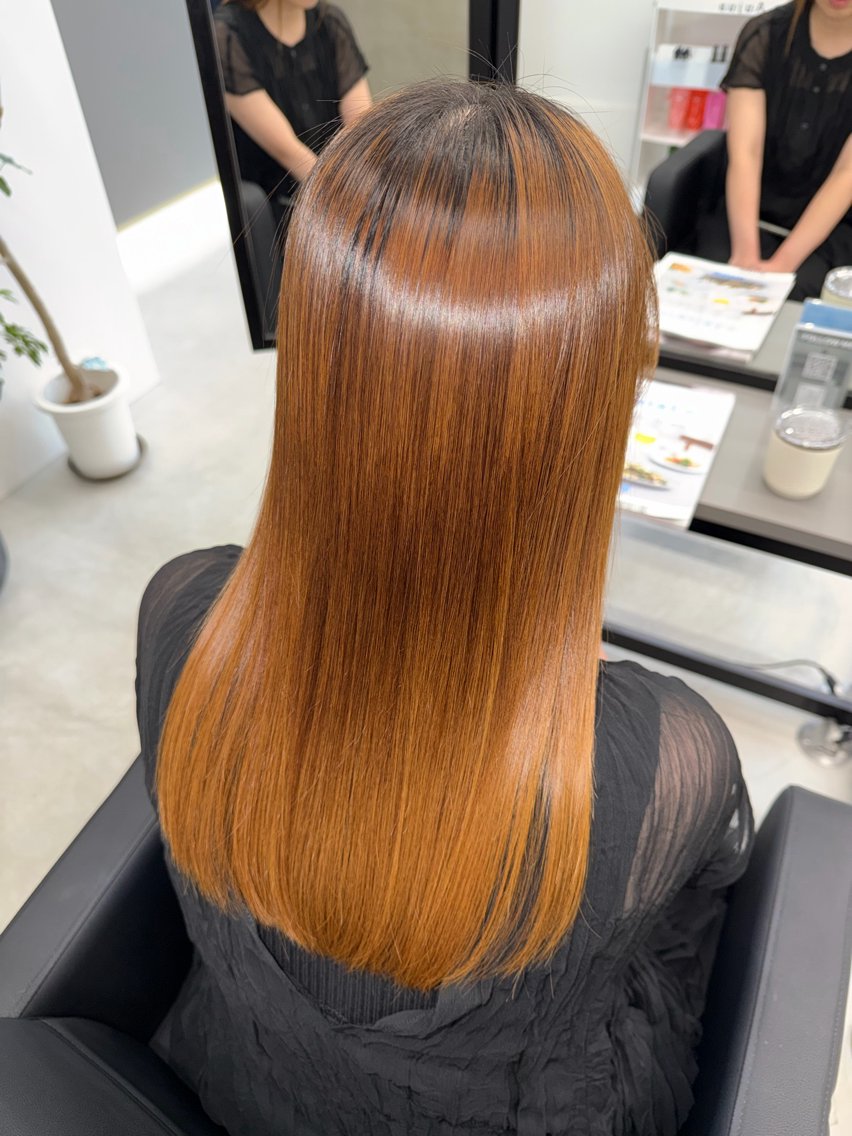ミディアム 髪質改善 中田 恋歌のヘアスタイル