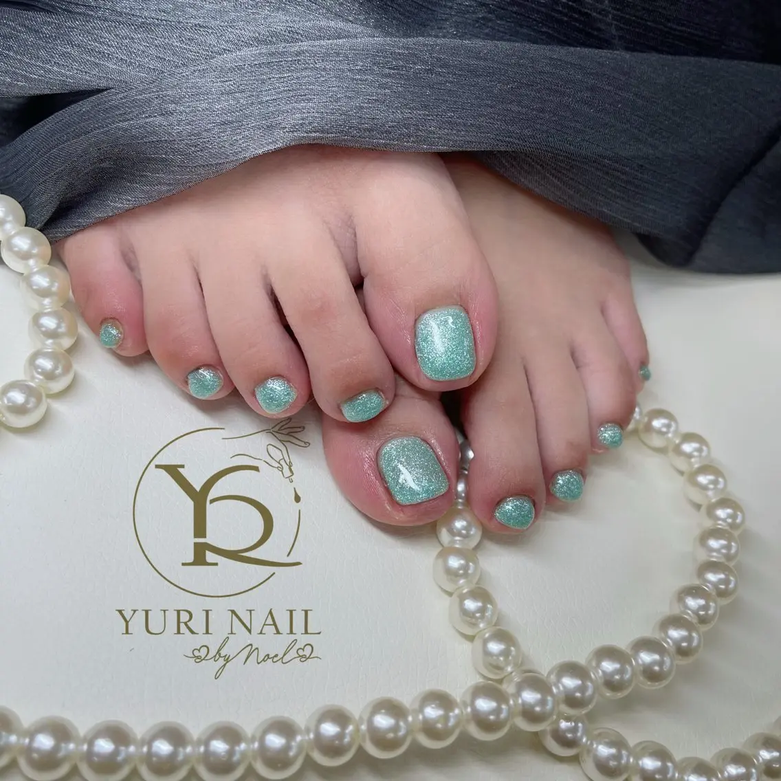 ネイル チークネイル フットネイル フレンチネイル グラデーション キラキラネイル ハンドネイル フットネイル ハンドケア YURI Nail Funabashiのネイルデザイン
