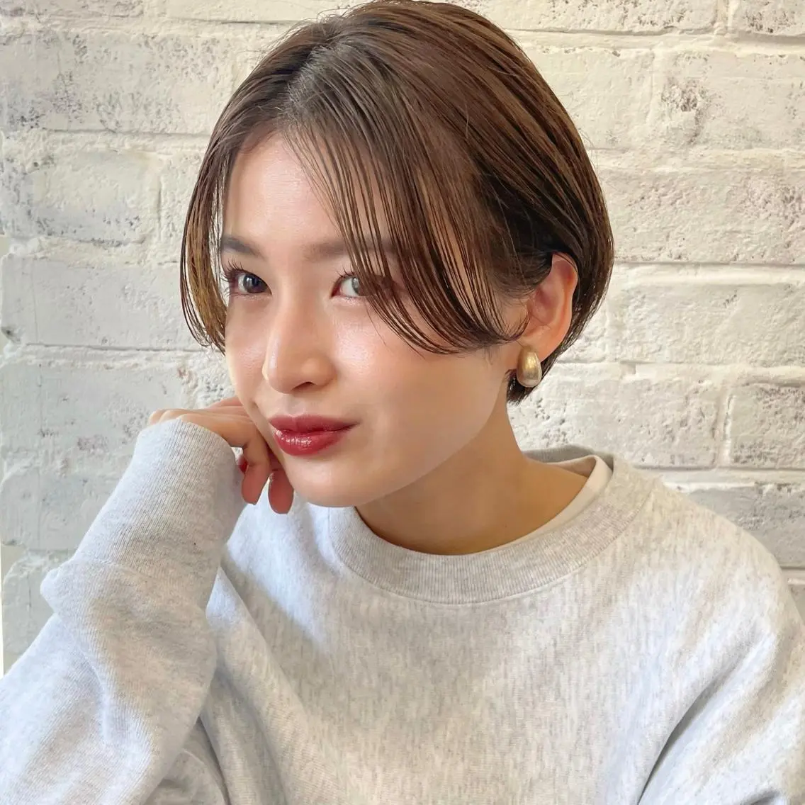ショート ハンサムショート ショートヘア ✨👑お洒落ショート ❣️村上せいな✨のヘアスタイル