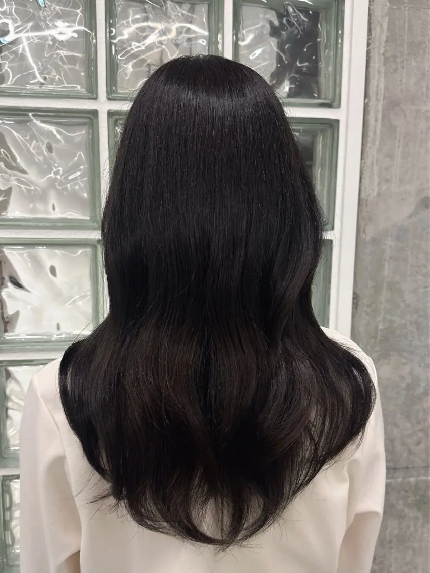 カラー ヘアカラー トリートメント ヘアセット 秋永 鈴のヘアスタイル