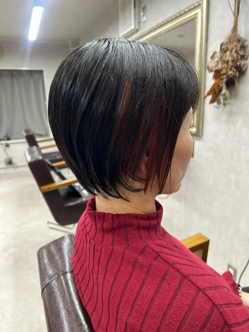 ショート カラー カット ヘアカラー トリートメント Lien 深井店のヘアスタイル
