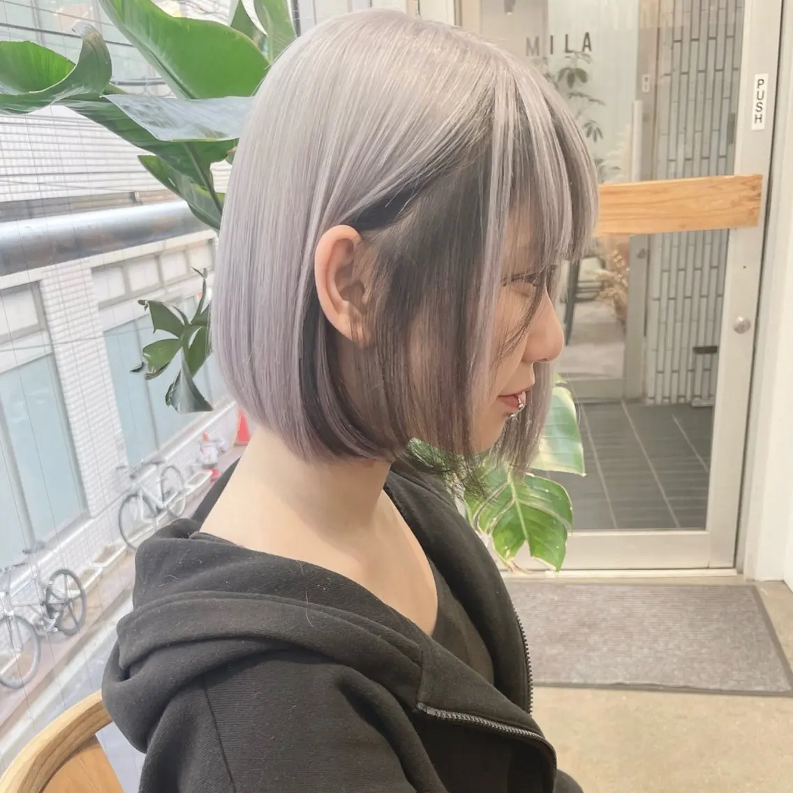【アンブレラカラー🤍】ケアブリーチ1回+カラー+トリートメントの写真