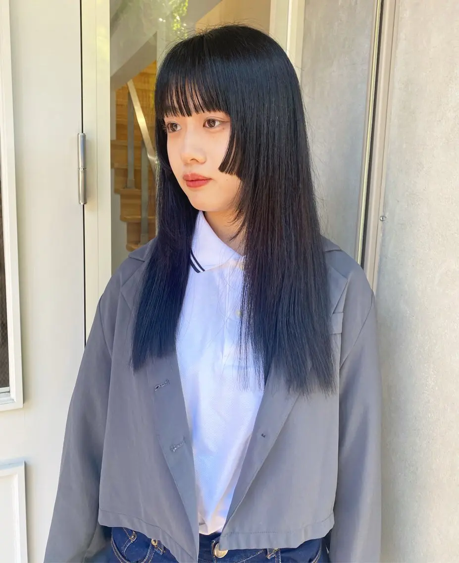 ロング カラー トリートメント カット ヘアカラー トリートメント SHICENEケイ レイヤーカット🦋のヘアスタイル
