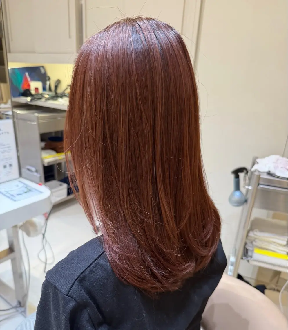 ミディアム カラー イマイ ナゴミのヘアスタイル
