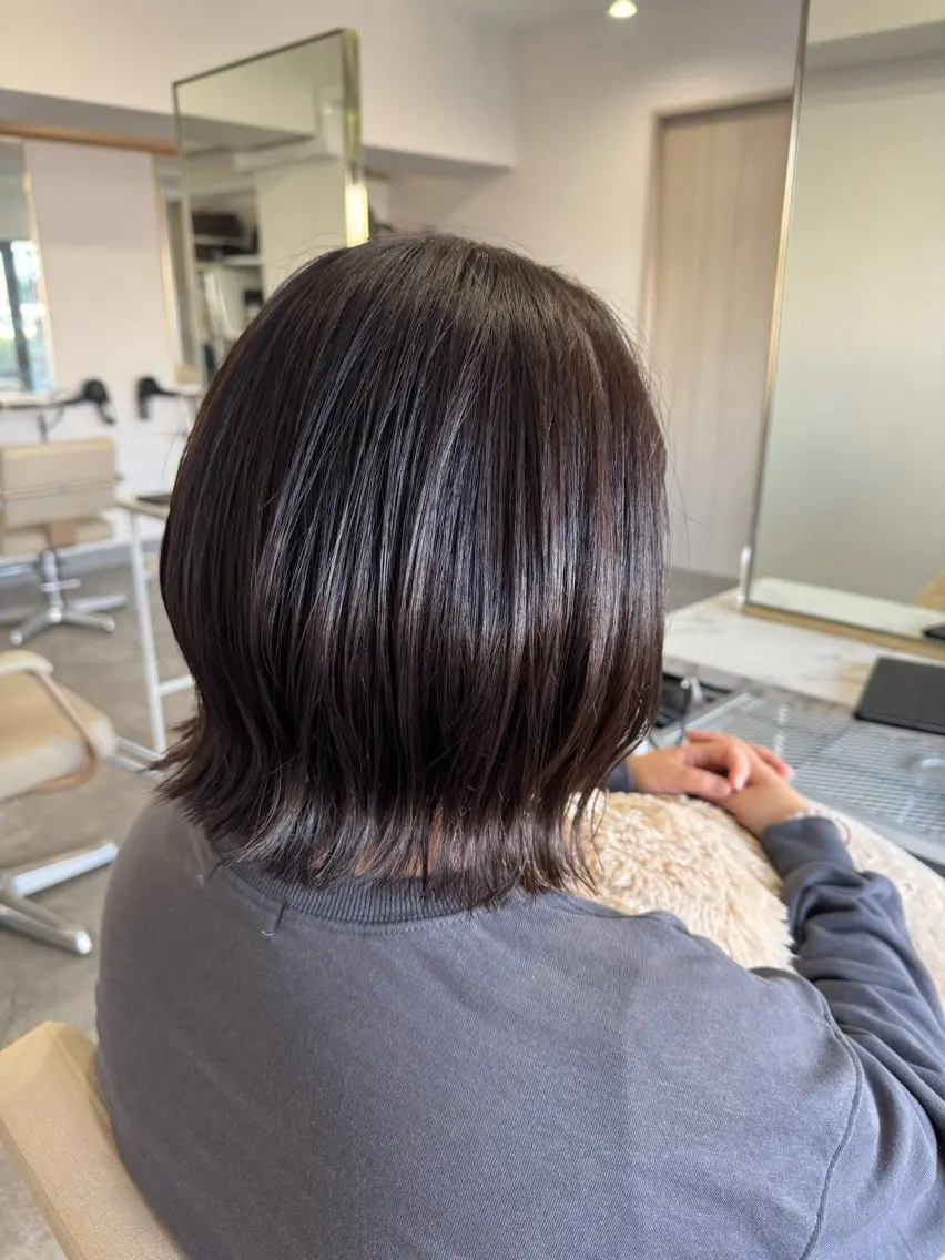 ミディアム ボブ 月館 怜奈のヘアスタイル