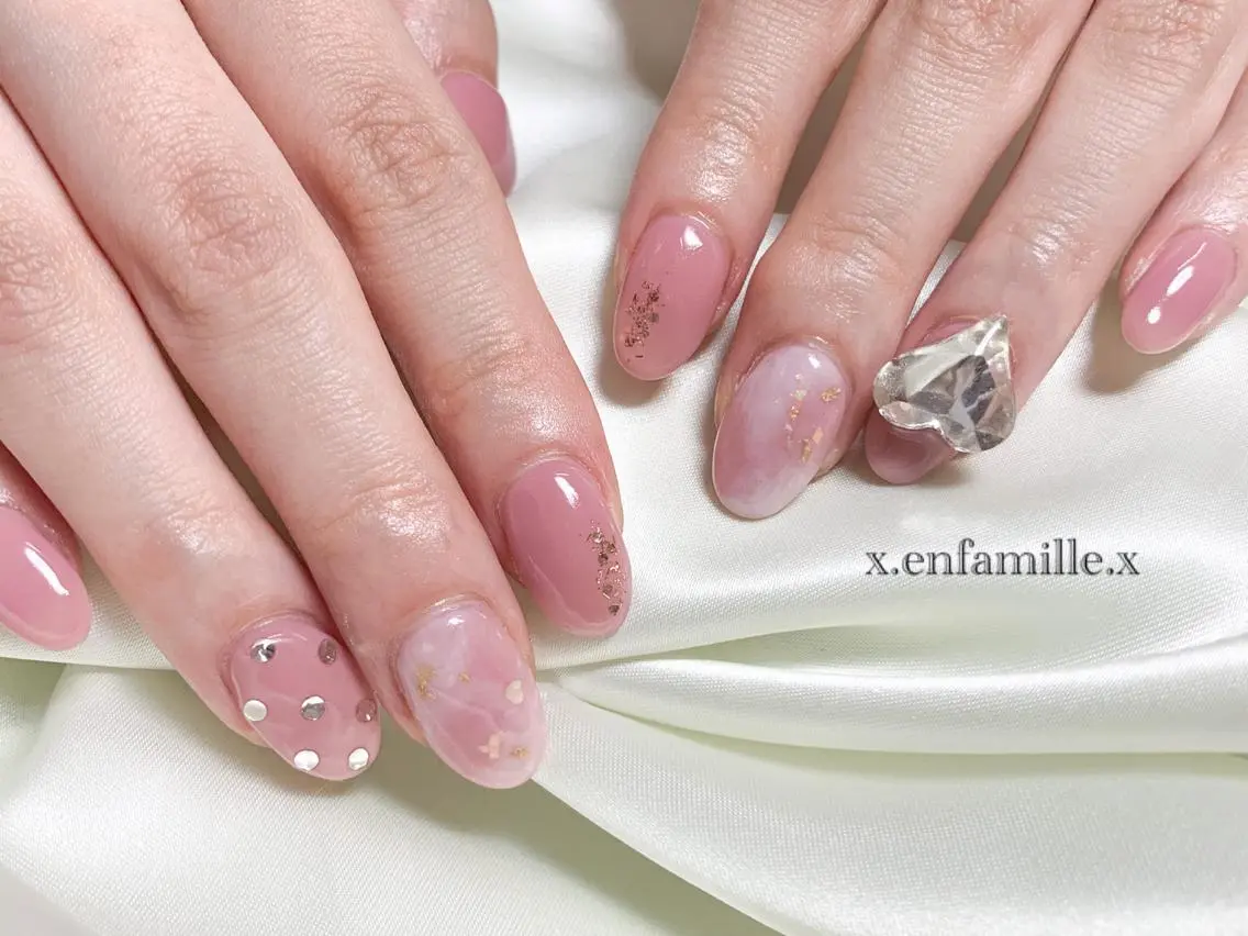 ネイル ハンドネイル nail salon en familleのネイルデザイン