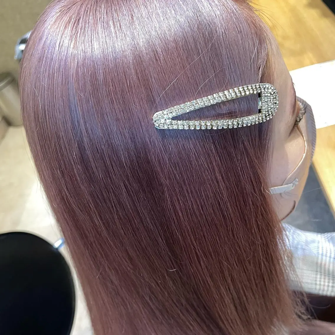カラー ピンクカラー 💘韓国レイヤー上 品カラーruru💘のヘアスタイル