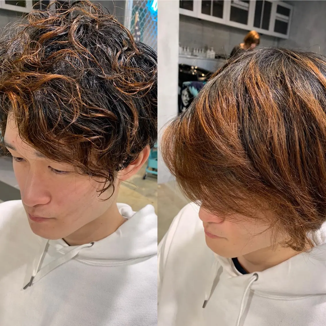 パーマ メンズ マッシュ メンズパーマ ショート🌼パーマ 本間正子のヘアスタイル