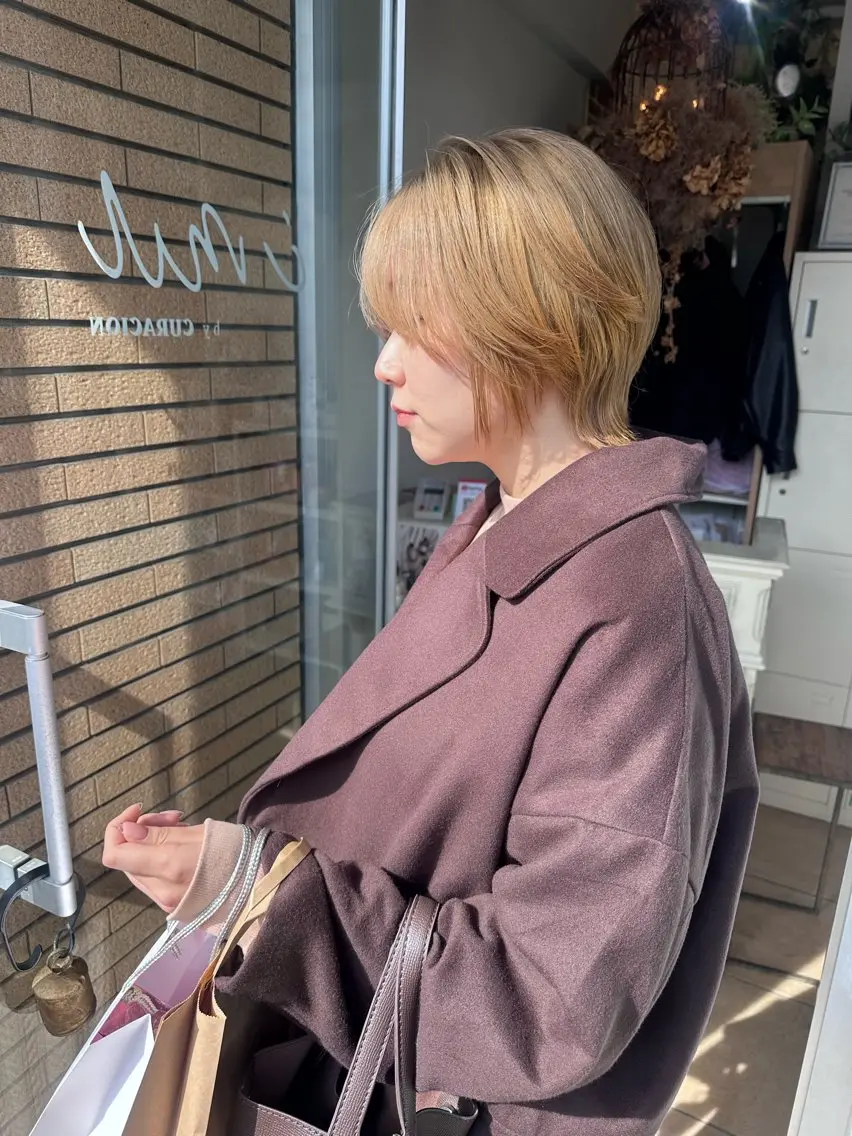 ショート カット ヘアカラー トリートメント ＨＩ ROのヘアスタイル