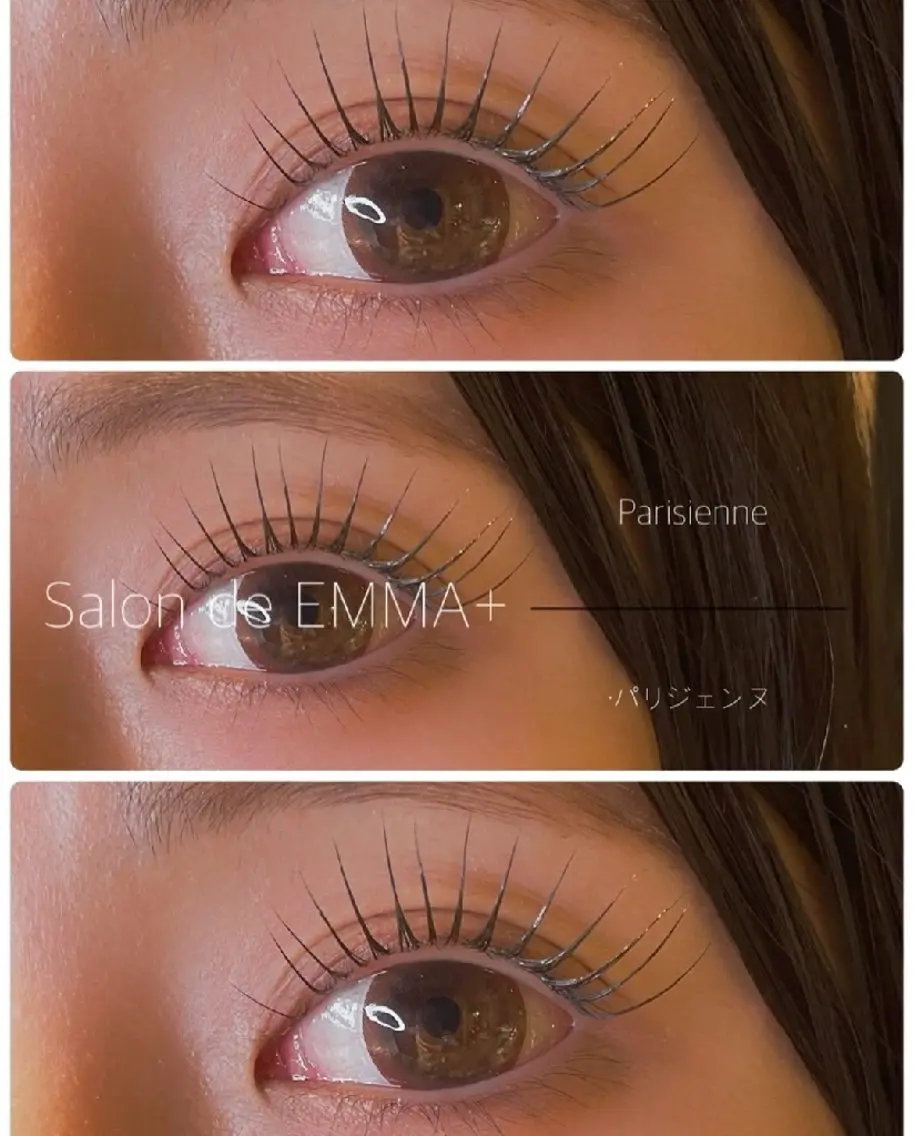 マツエク・マツパ パリジェンヌラッシュリフト マツパ EMMA plus．のマツエク・マツパデザイン