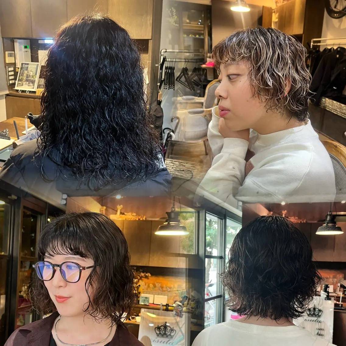 パーマ カット パーマ 松原 樹里のヘアスタイル
