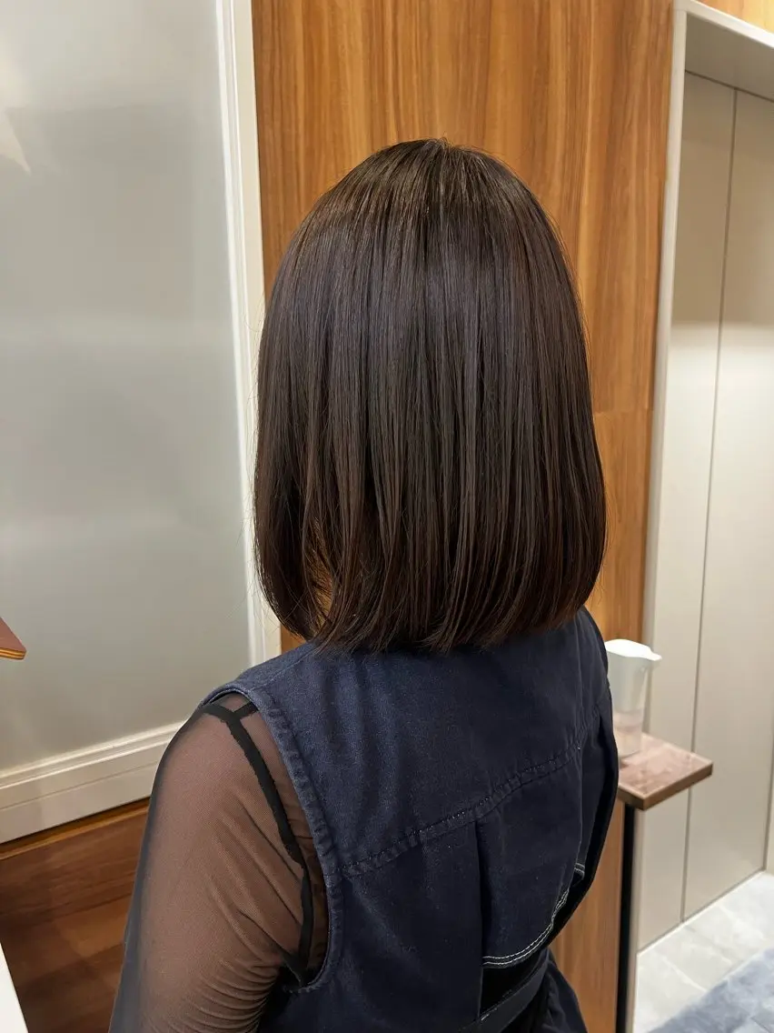 ショート カラー ブラウンカラー ナチュラルブラウン コバヤシ ユメのヘアスタイル