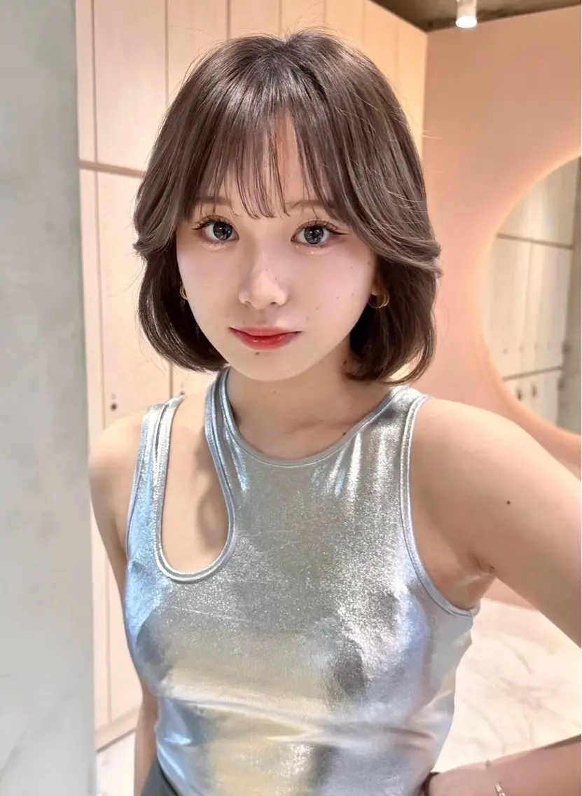 ショート ヘアカラー トリートメント ヘアセット 大宮縮毛矯正🩵 レイヤー 佐藤和のヘアスタイル