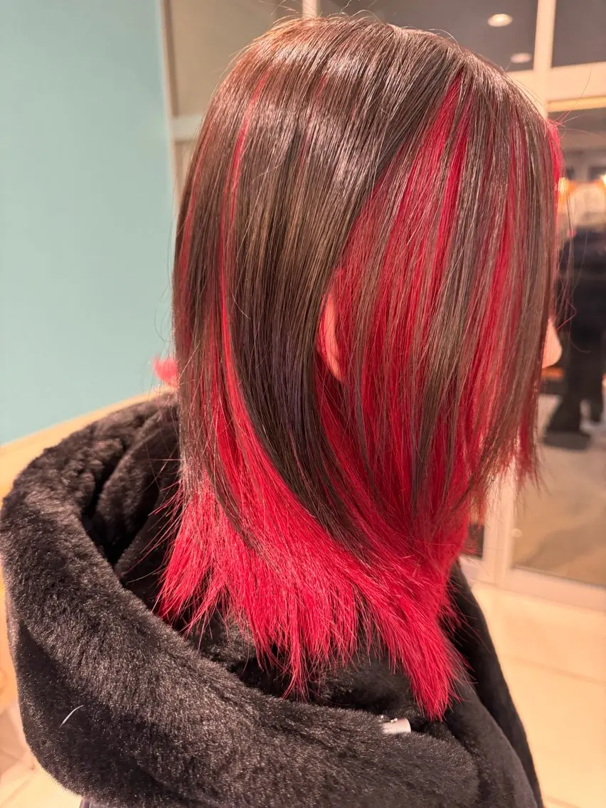 セミロング 日置 大智のヘアスタイル