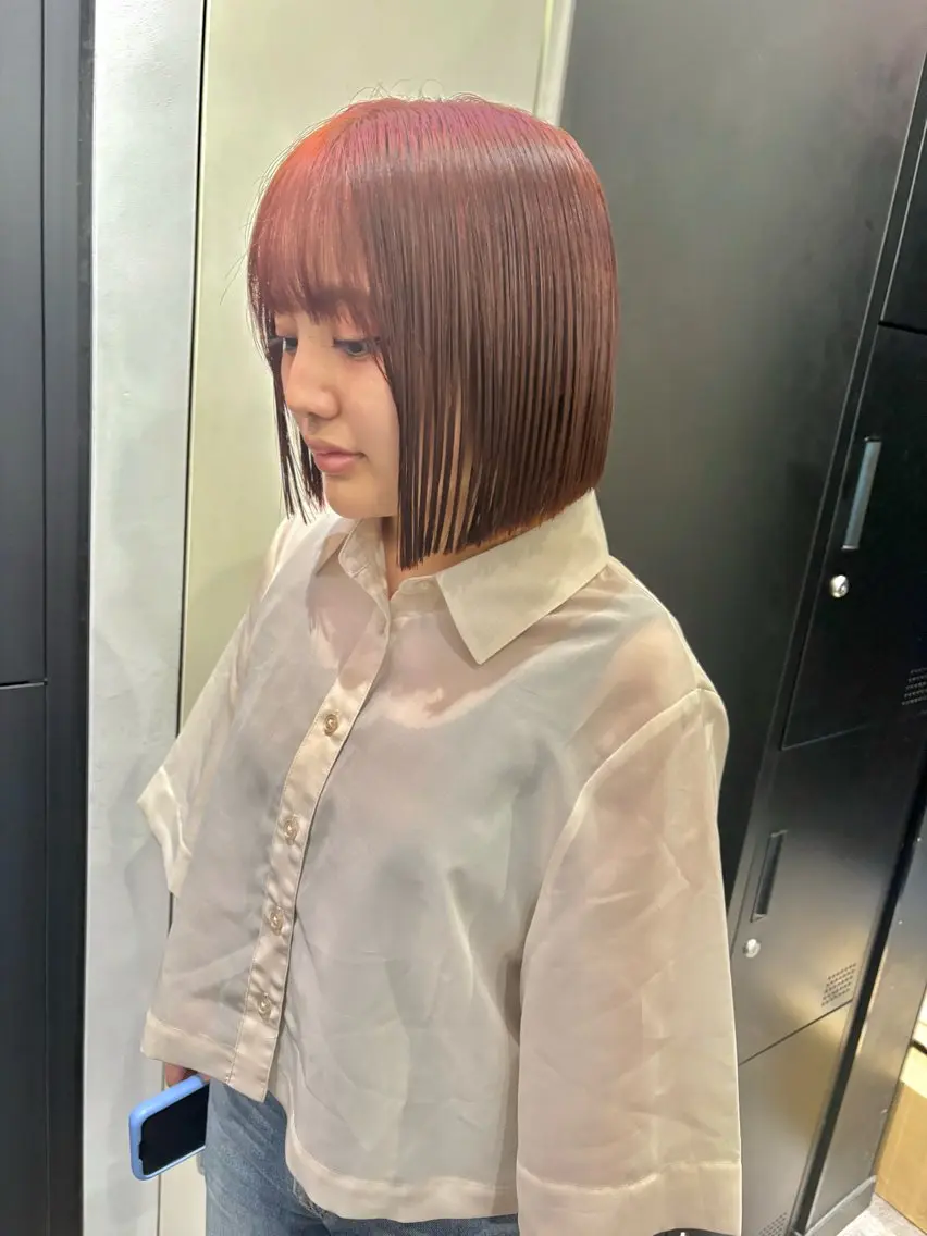 【🍄ミニモ限定🍄】似合わカット✂️+🍑顔周りのうねりが気になる方向け🍑前髪縮毛矯正🐳の写真