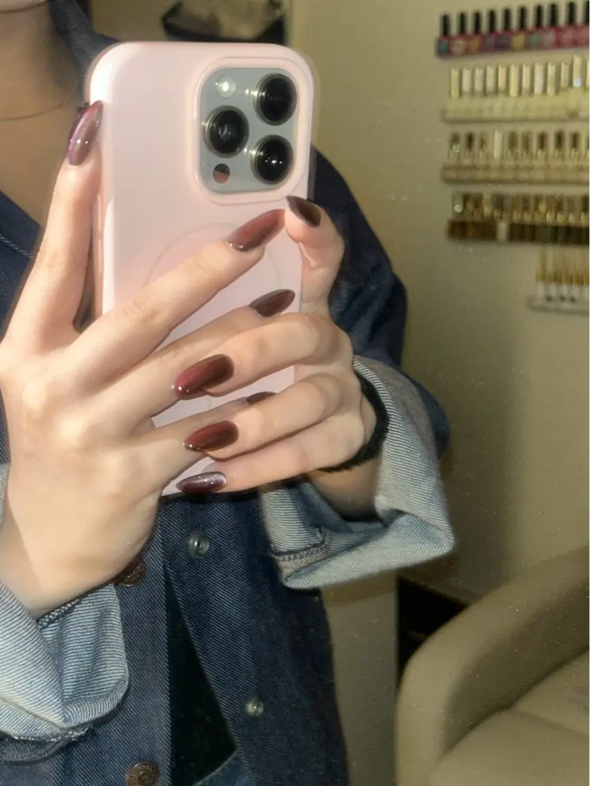 シンプルネイル 自爪ワンカラーの写真