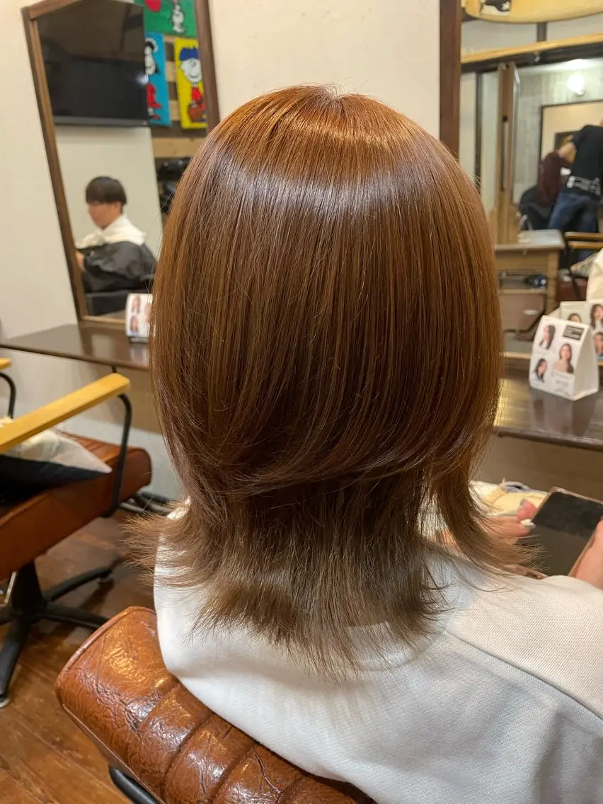 【今話題の髪質改善✨】艶髪カラー➕酸熱トリートメントの写真
