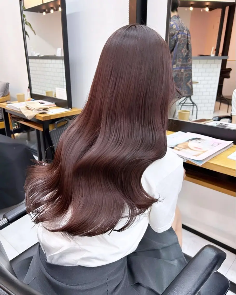 ロング カラー ヘアアレンジ ヘアカラー トリートメント ヘアセット 🎀暖色カラー🎀 ♡yurika♡のヘアスタイル
