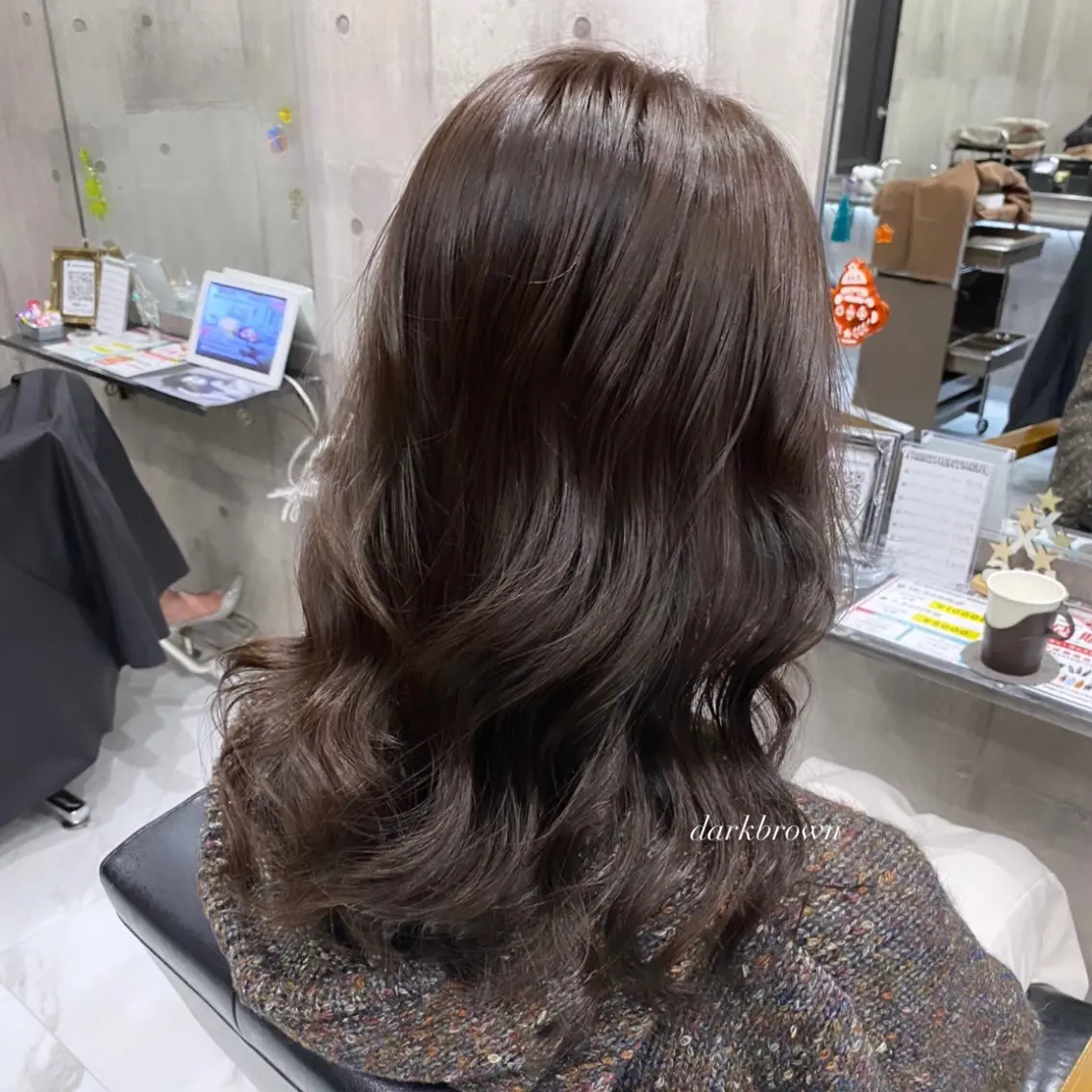 セミロング カラー パーマ ヘアアレンジ メンズ 最新艶髪トレンド￤ ヘア￤miyu🐒♡のヘアスタイル