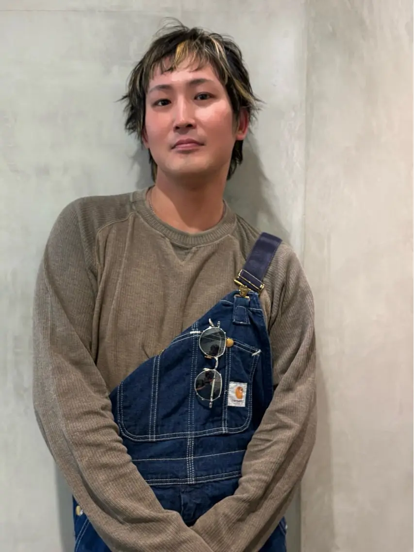 ショート カラー メンズ ヘアカラー トリートメント 優作 〜圧倒的信頼〜のヘアスタイル