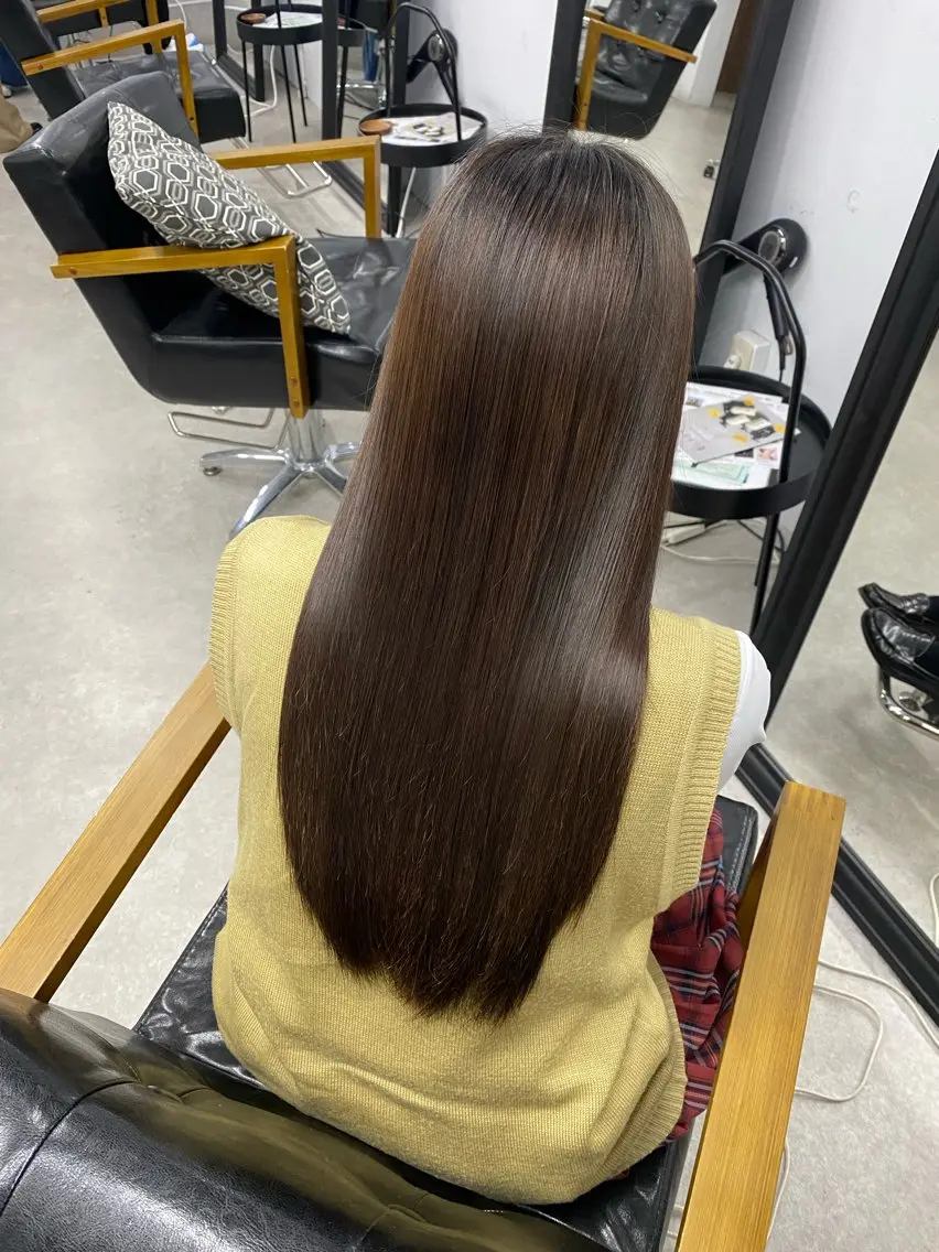 ロング 縮毛矯正 太田 すず香のヘアスタイル