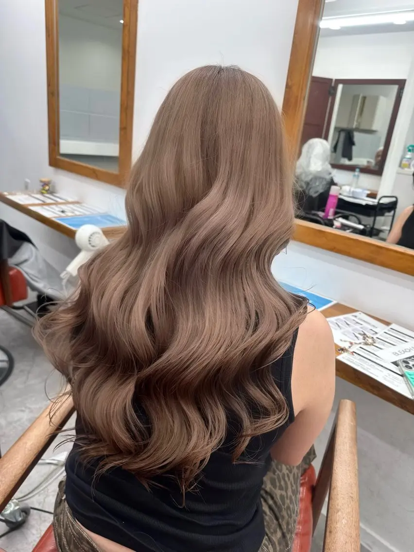 ロング カラー ブリーチ ケアブリーチ ロング トリートメント ヘアカラー ブリーチ/ハイトーン 名古屋栄/SHIONのヘアスタイル