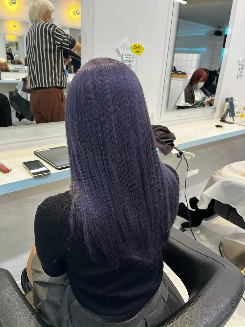 ロング カラー ヘアカラー トリートメント ブリーチカラー 🩵MIZUKIのヘアスタイル