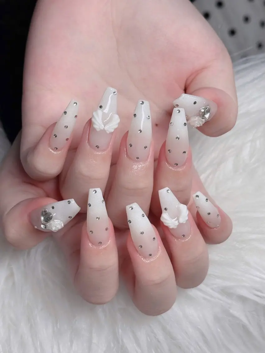 ネイル アートネイル 成人式 ジェルネイル ニュアンスネイル 夏ネイル ハンドネイル neco H.babynailのネイルデザイン