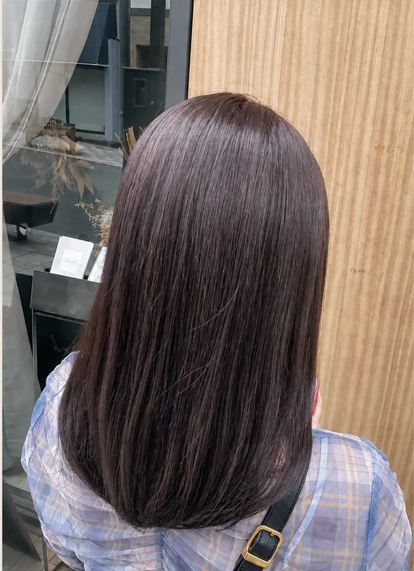 ミディアム カラー period. ほりはるかのヘアスタイル