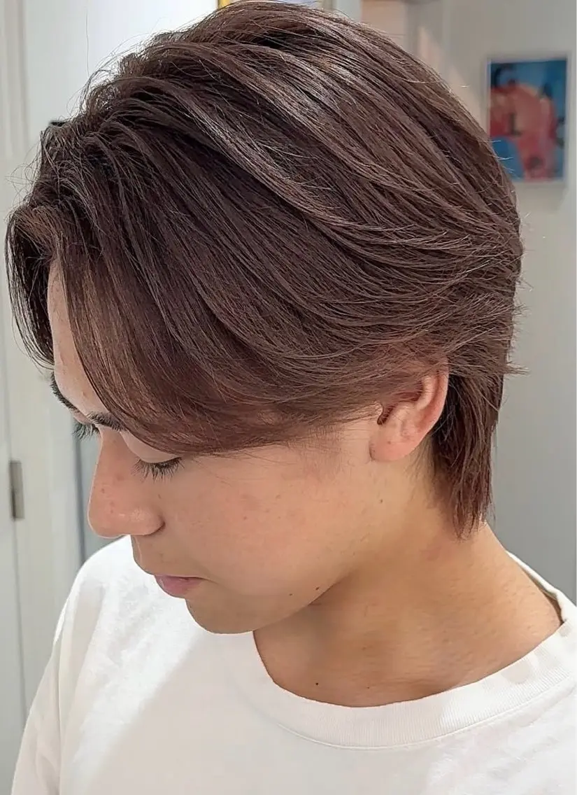 メンズカット＋ブリーチ+カラー+トリートメントの写真