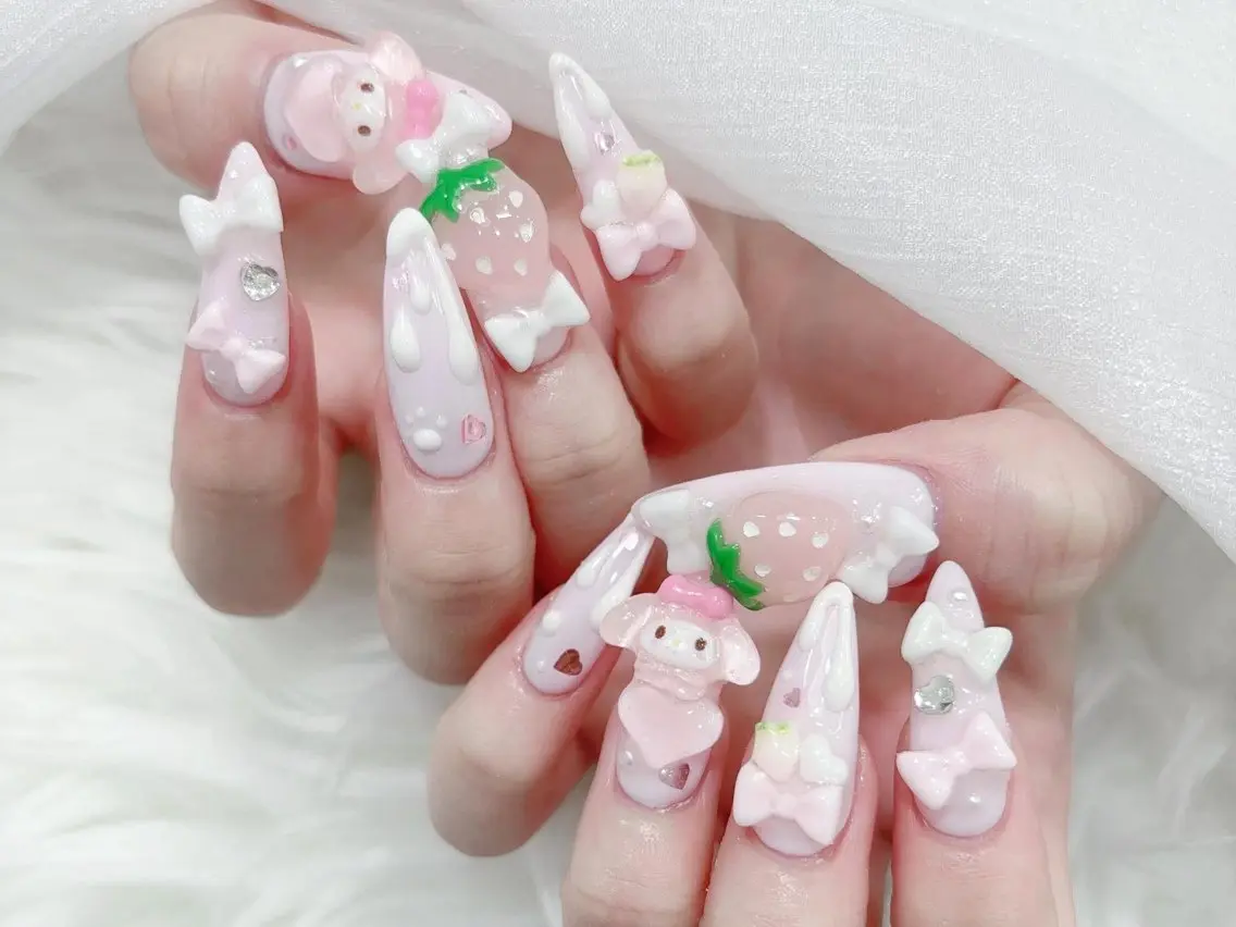 ネイル 長さ出し 韓国ネイル スカルプネイル ワンホンネイル ハンドネイル ハンドケア Akira✨ nailのネイルデザイン