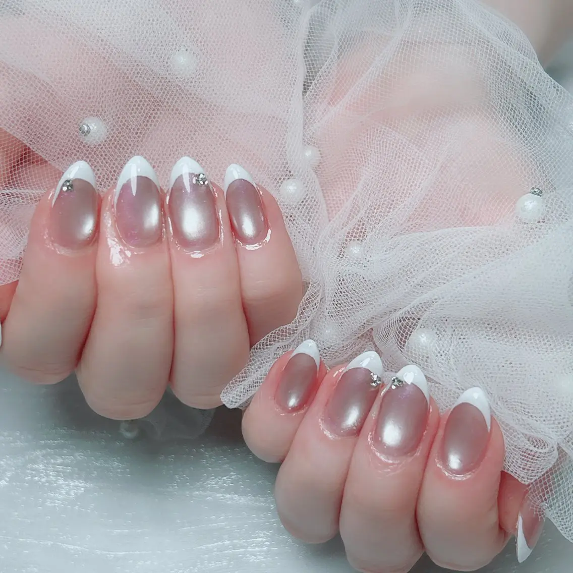ネイル フラワーネイル 韓国ネイル 夏ネイル ワンホンネイル ハンドネイル Cute Tips nailのネイルデザイン