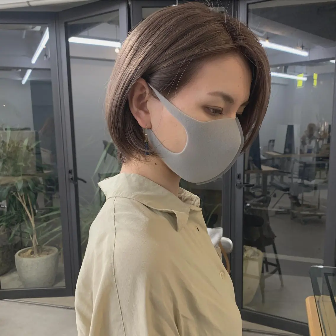 ミディアム fujita tomoeのヘアスタイル